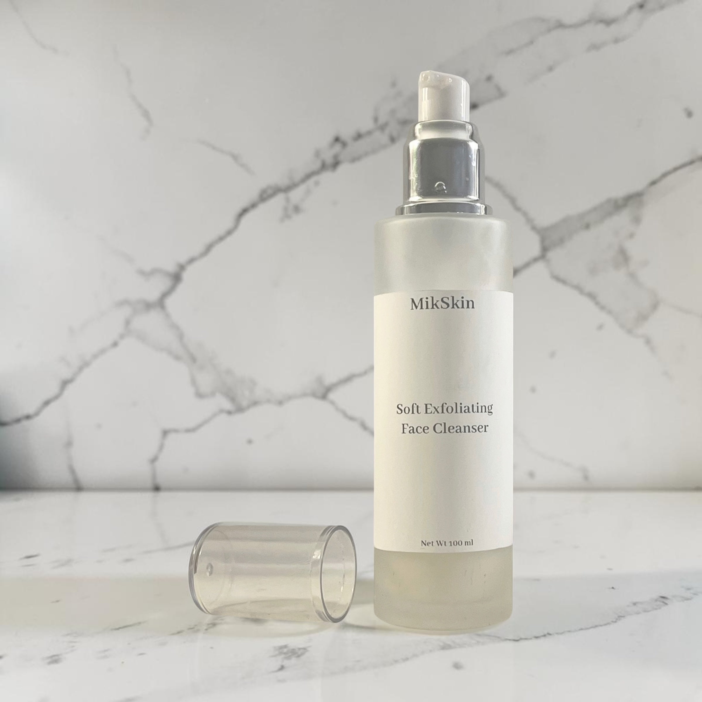 Soft exfoliating face cleanser